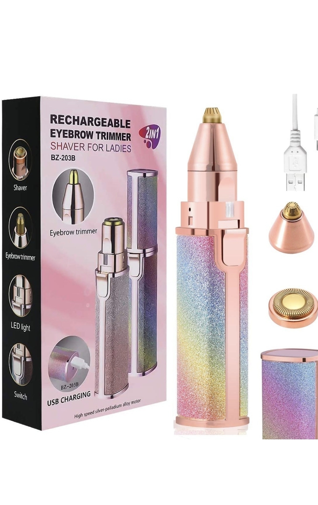 شیور ماتیکی دوکاره صورت و ابرو مدل HX-203A