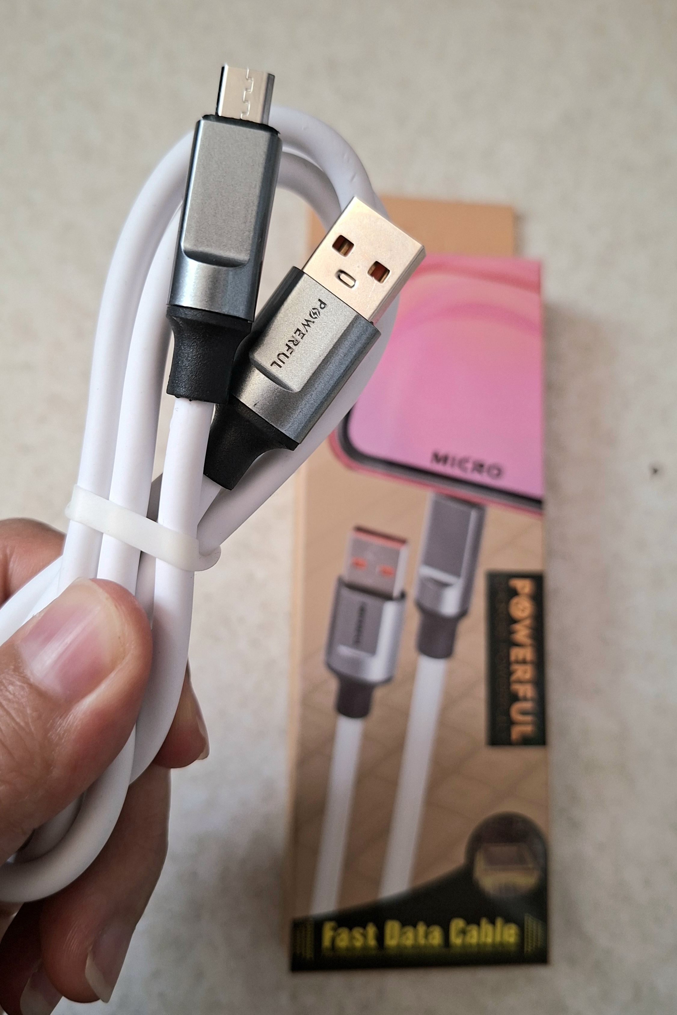 کابل شارژ USB به MICRO USB به طول یک متر POWERFUL